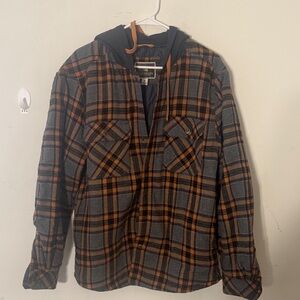 Plaid Hooded Men's Sweater